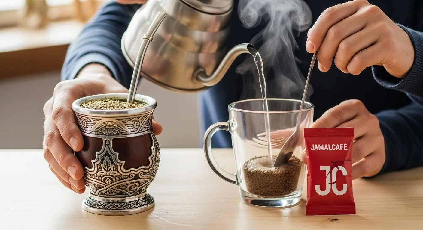 تفاوت-قهوه-فوری-دمنوش ماته